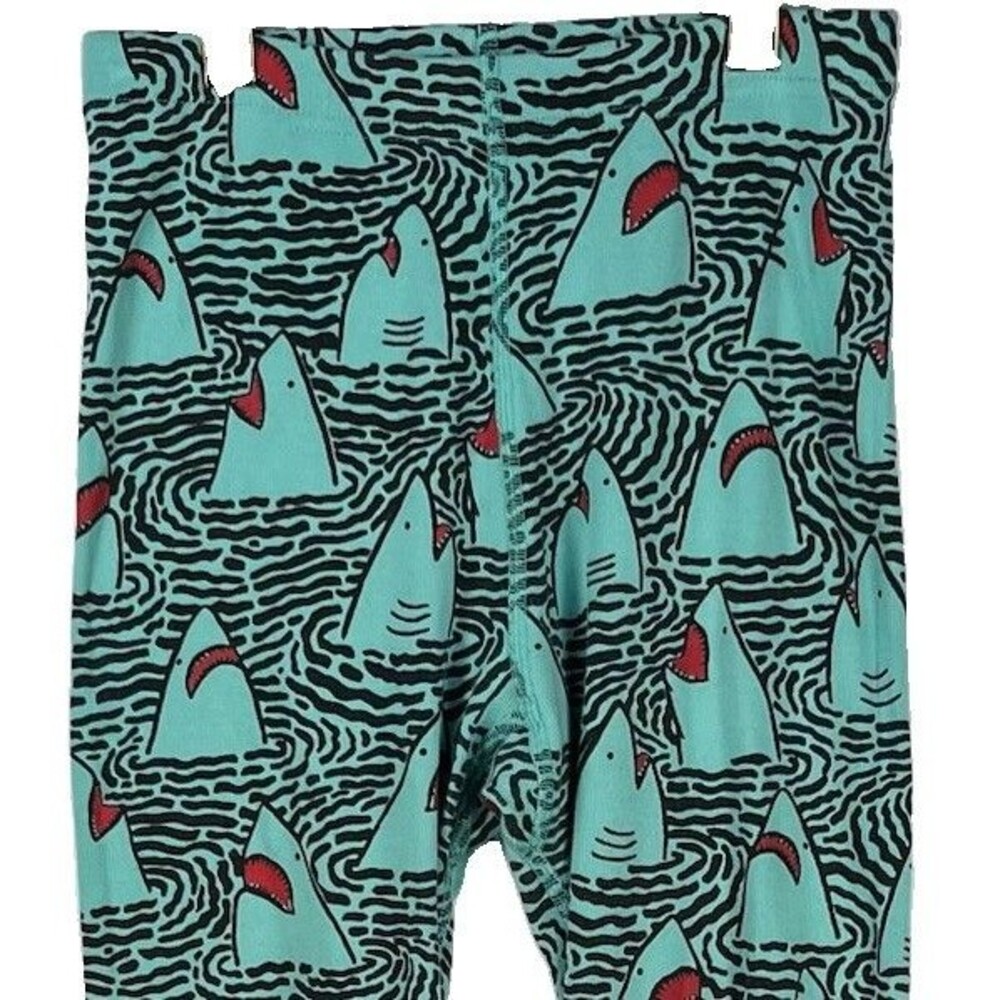 Hanna Anderson Kids Size US 10 (140) Shark Pants PJ Pants Play Pants 24" Inseam